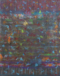 0214-2 (2014), acrylique et pastel gras sur toile, 41 x 33 cm, ©Charlotte Callens (https://www.charlotte-callens.fr)
