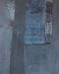 Bleu macadam (2013), acrylique sur toile, 110 x 90 cm ©Charlotte Callens (https://www.charlotte-callens.fr)