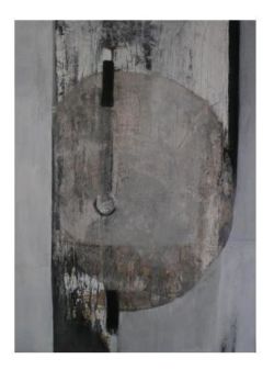 Rosaria (2006), technique mixte sur toile, 80 x 60 cm ©Charlotte Callens (https://www.charlotte-callens.fr)
