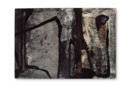 Sans titre (2002), technique mixte sur bois, 38 x 55 cm ©Charlotte Callens (www.charlotte-callens.fr)