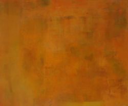 Orange jazz (2008), acrylique sur toile, 89 x 116 cm, ©Charlotte Callens (http://www.charlottecallens.fr)