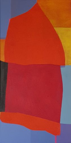 0620-01, TM sur toile, 2020, 80x40 cm ©Charlotte Callens (https://www.charlotte-callens.fr)