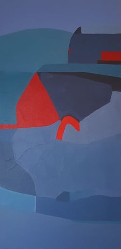 0620-02, TM sur toile, 2020, 80x40 cm ©Charlotte Callens (https://www.charlotte-callens.fr)