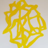0623-19, TM découpage sur papier entoilé, 2023, 73x62cm ©Charlotte Callens (https://www.charlotte-callens.fr)