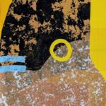 Soleil, TM 0825-9 sur carton 55x22 cm ©Charlotte Callens (https://www.charlotte-callens.fr)