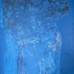 Bleu janvier, acrylique sur toile, 116x89 cm, 2026 ©Charlotte Callens (https://www.charlotte-callens.fr)